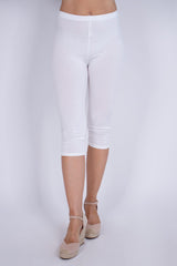 3/4-basleggings, Creme