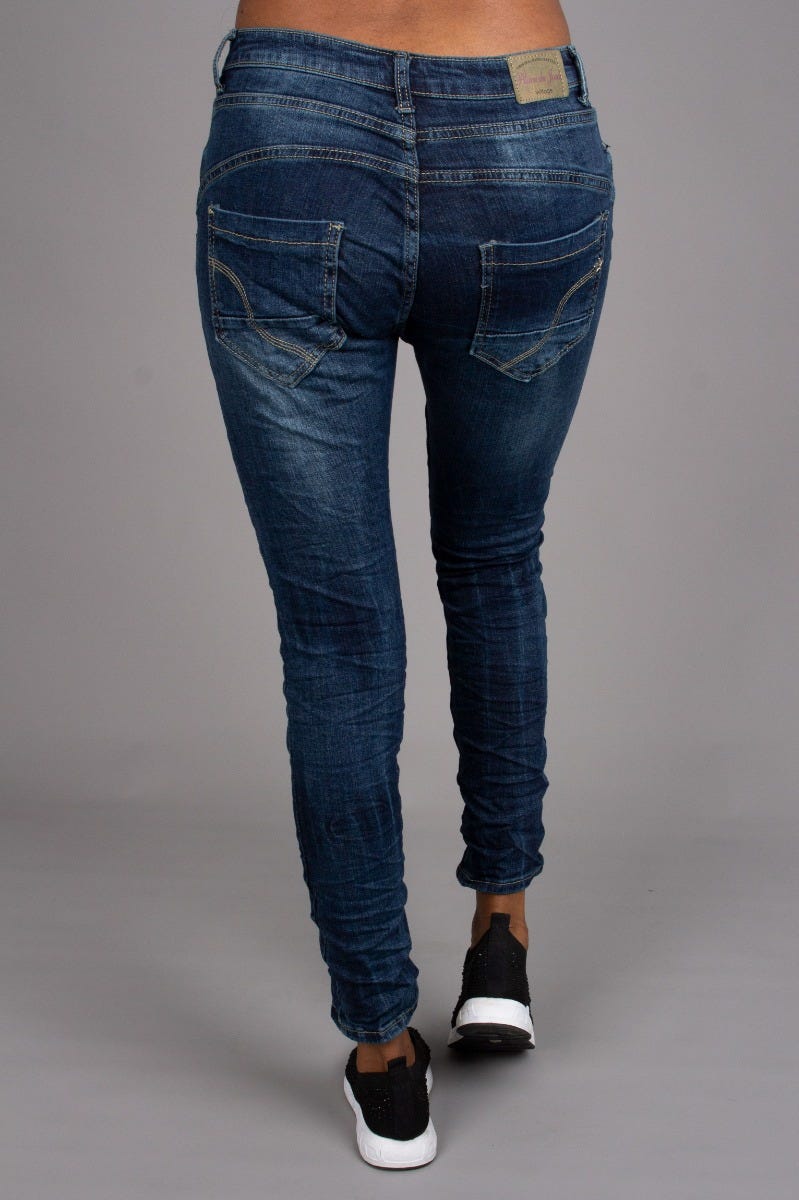 Jeans m. 10 knappar, Denim