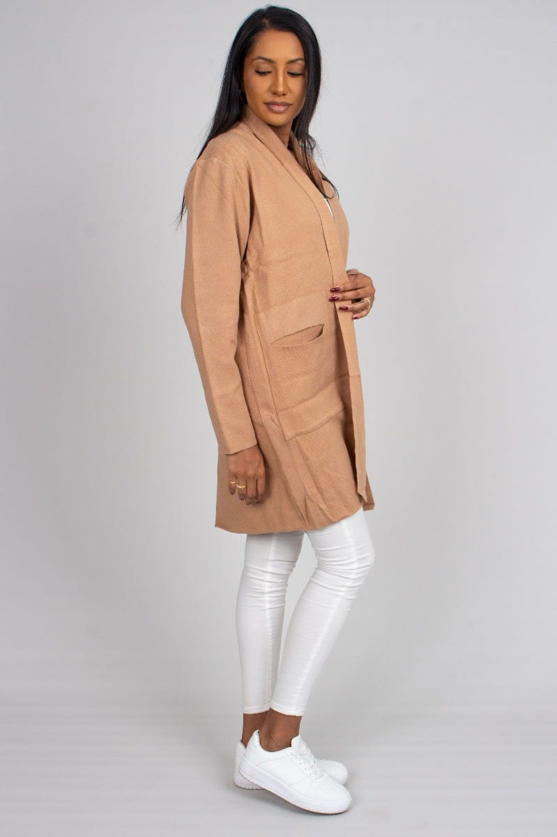 Cardigan m. fickor, Mocka