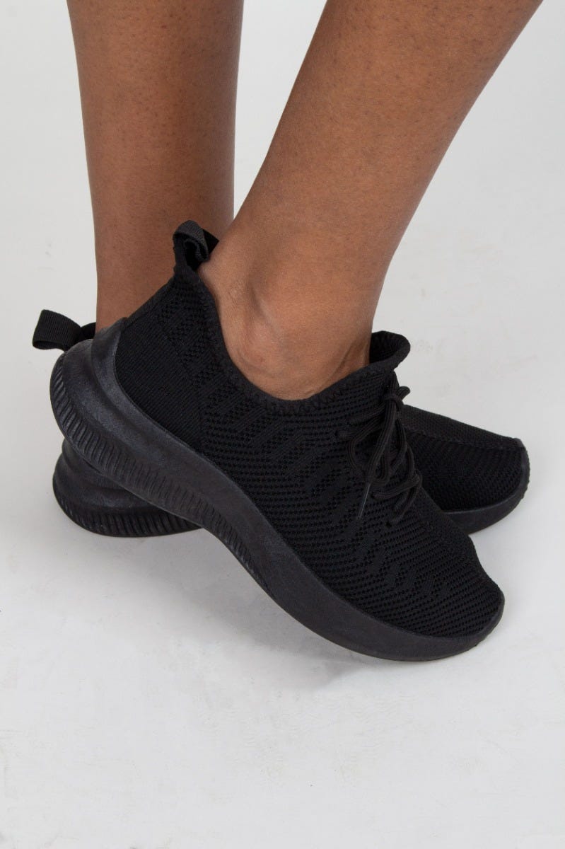 Slip on sneakers, Svart