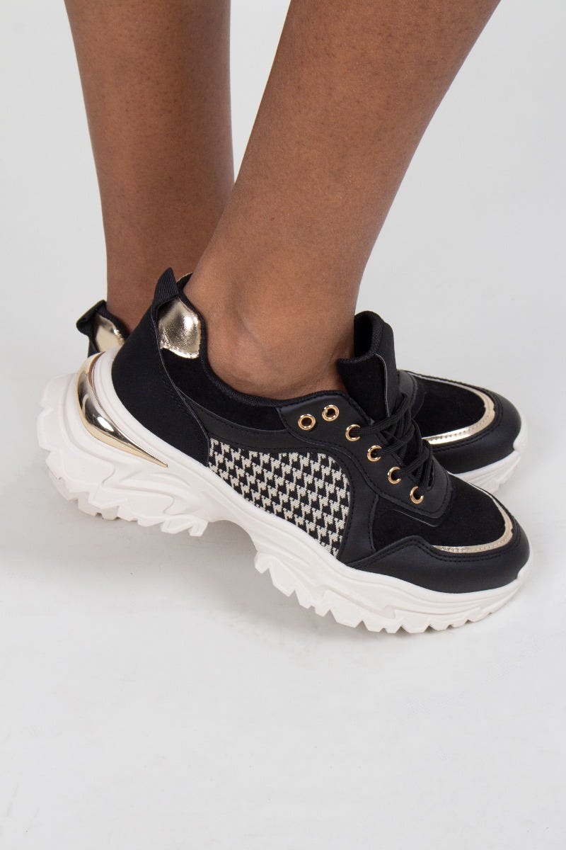 Chunky sneakers, Svart