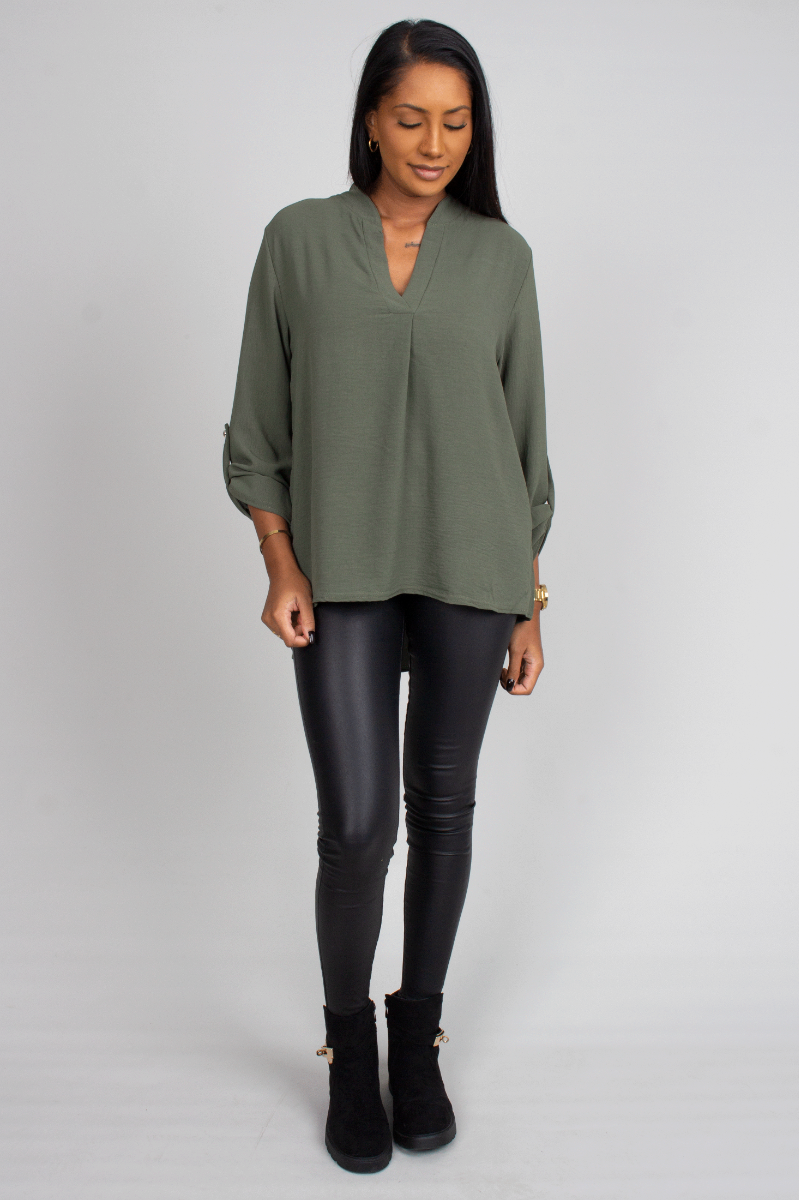 Adeline blus, Khaki