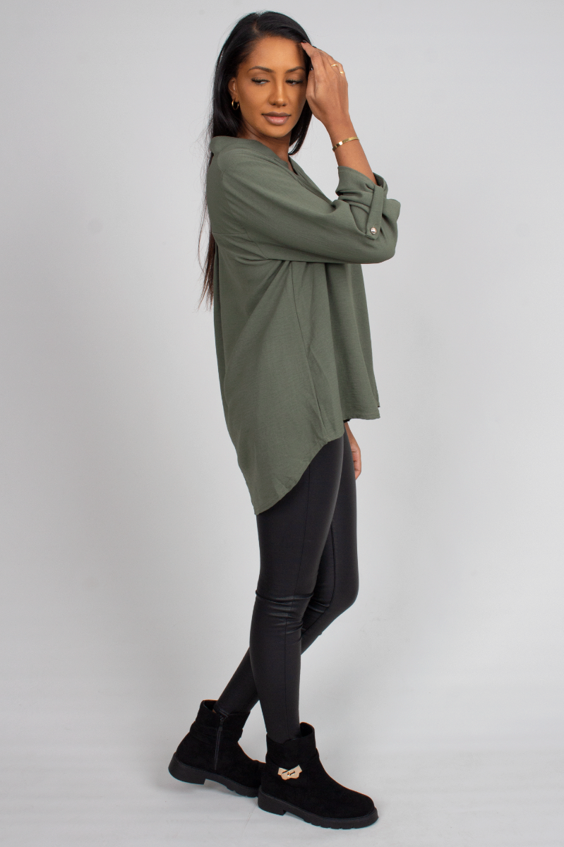 Adeline blus, Khaki