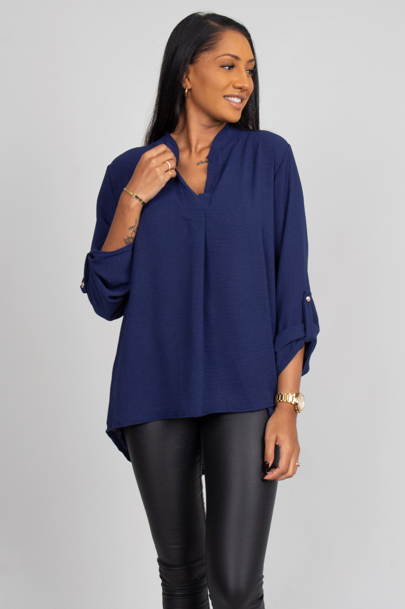 Adeline bluse, navy