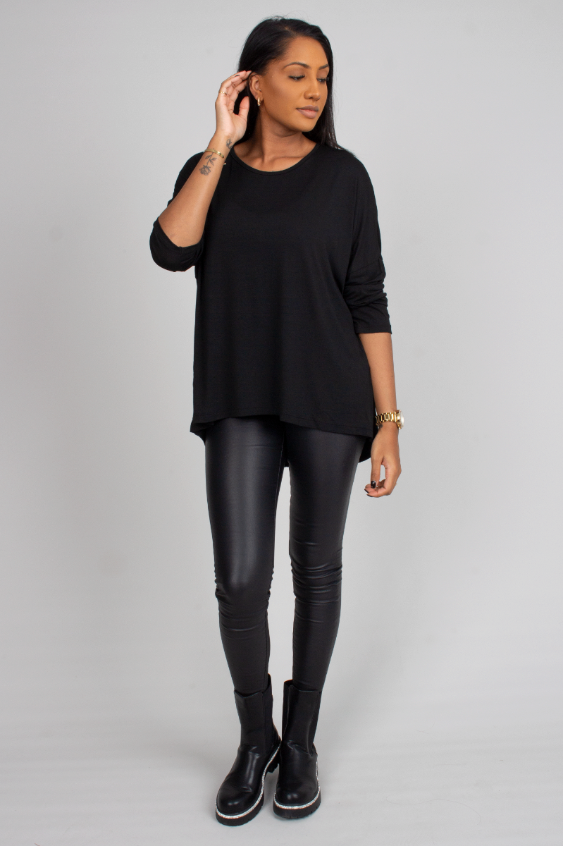 Batwing blus, Svart