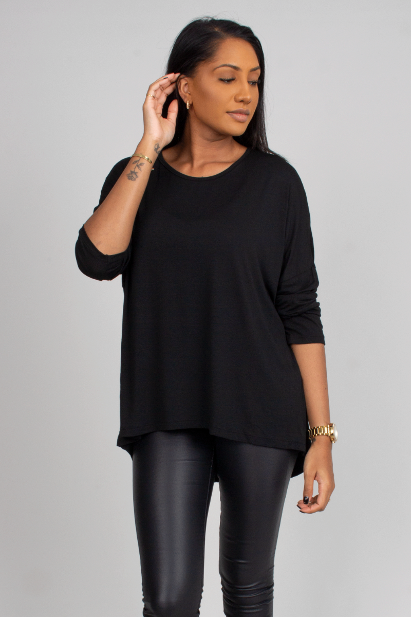 Batwing blus, Svart