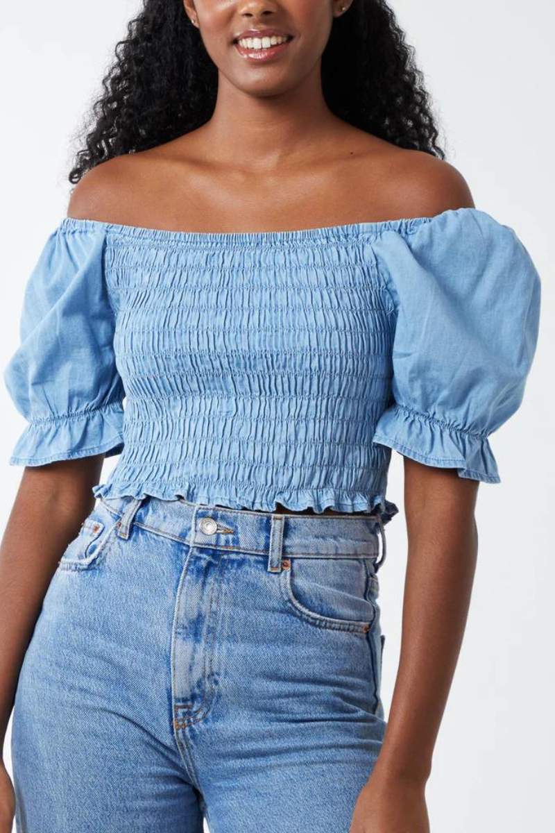 Crop top, Denim