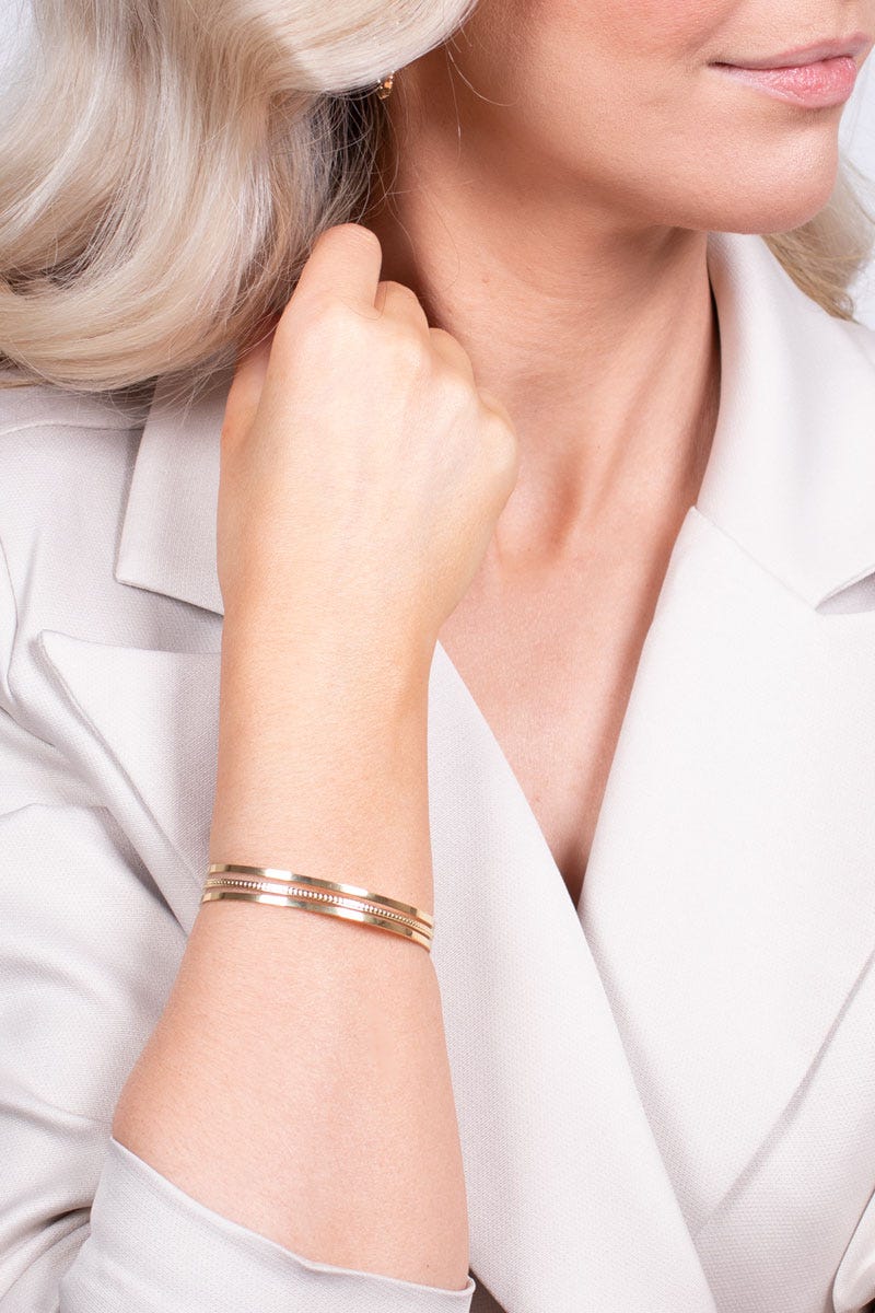 Bangle armband, Guld