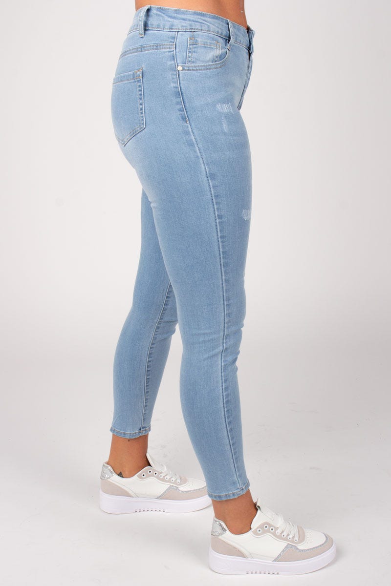 Jeans m. slid