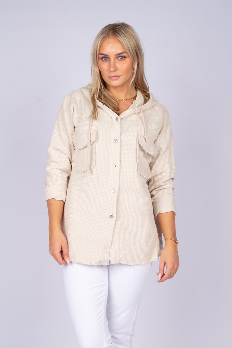 Cardigan m. luva, Beige