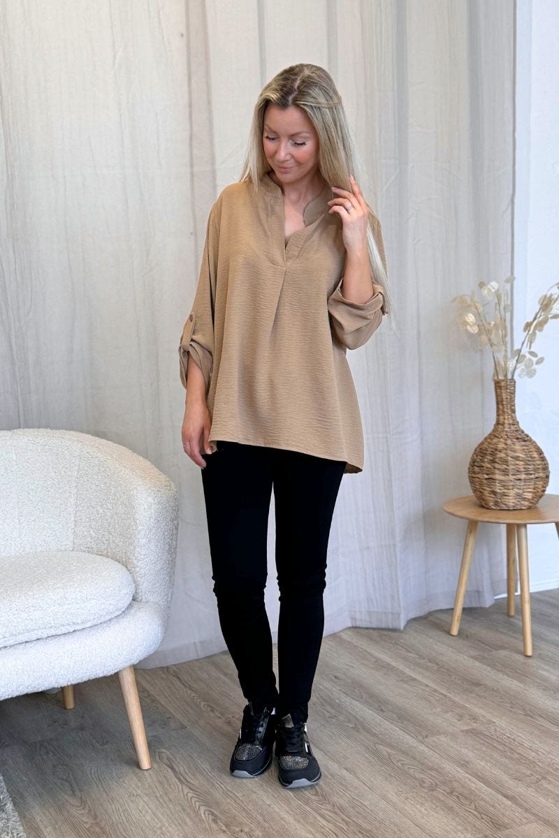 Adeline blus, Camel