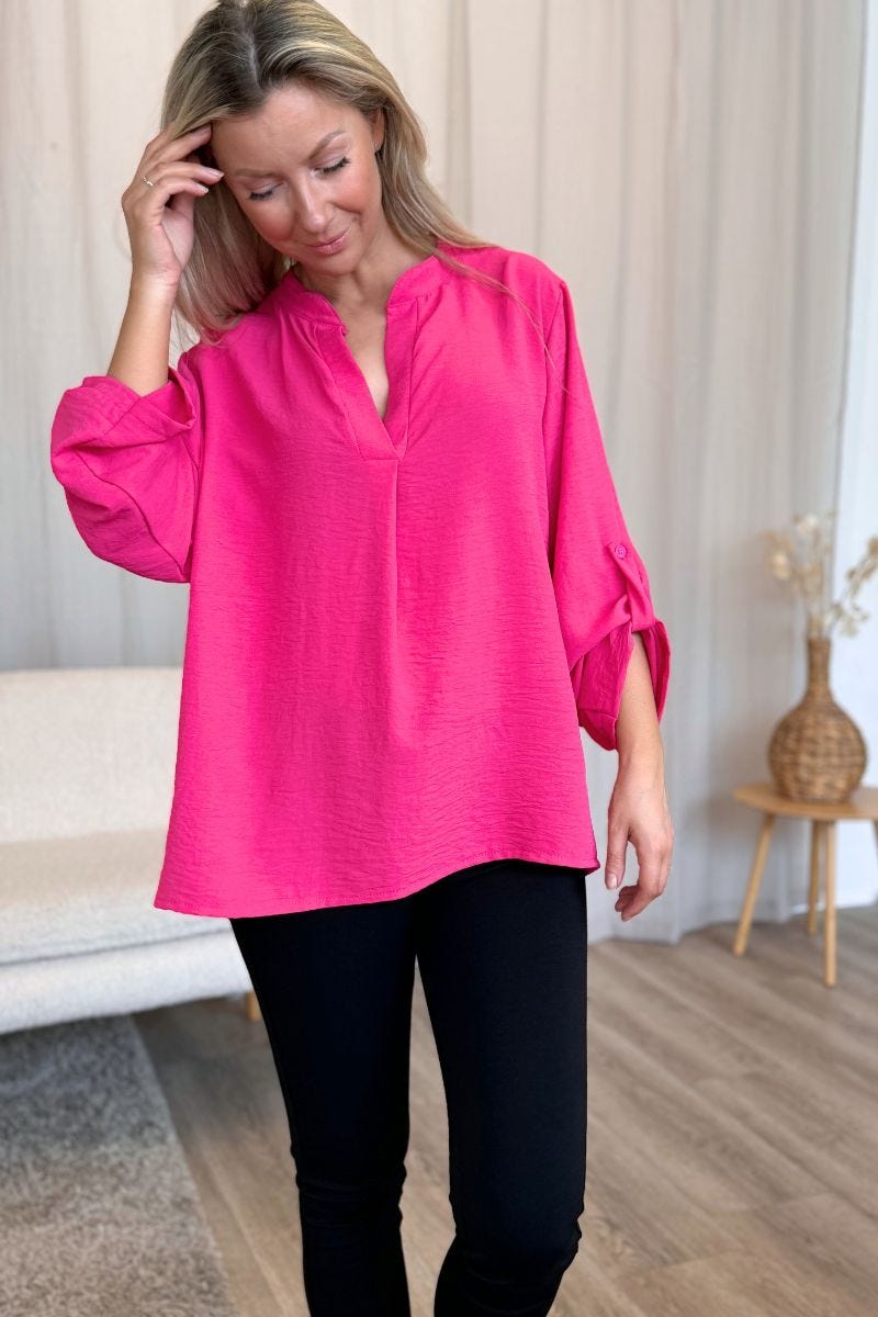 Adeline blus, Fuchsia