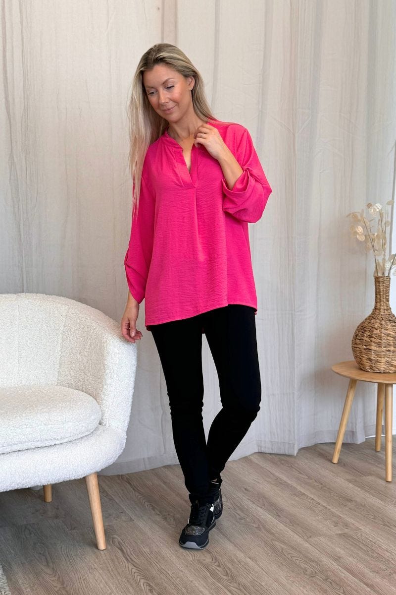 Adeline blus, Fuchsia