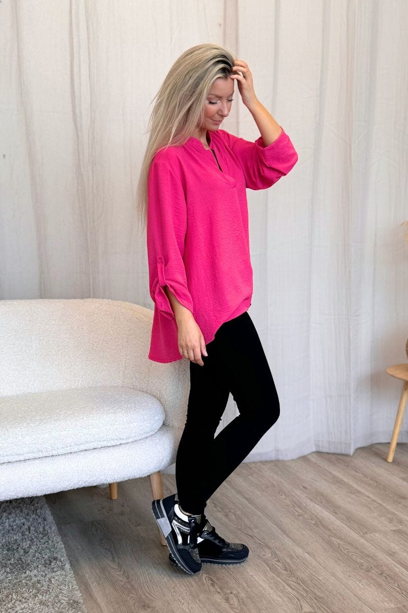 Adeline blus, Fuchsia