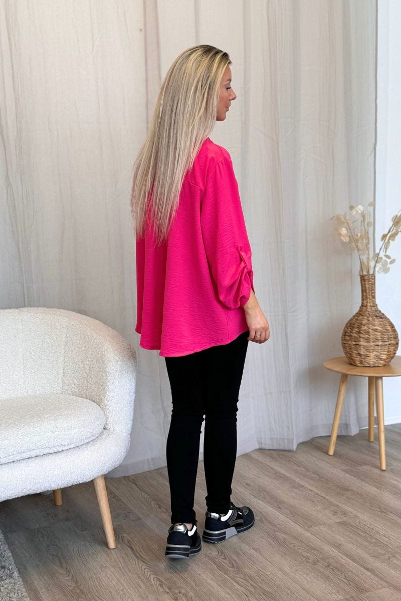 Adeline blus, Fuchsia