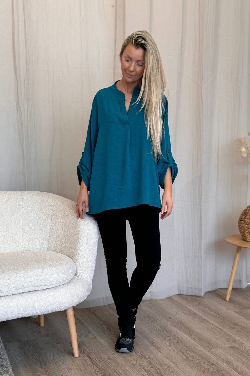 Adeline bluse Petrol