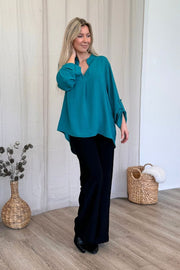 Adeline bluse Aqua