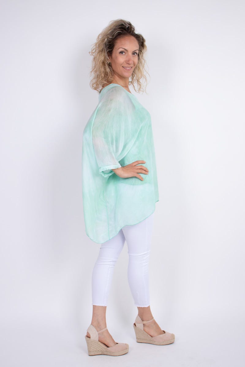 Tunika m. batwing Mint