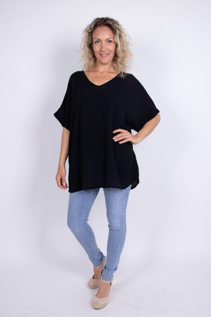 Basic t-shirt, Svart