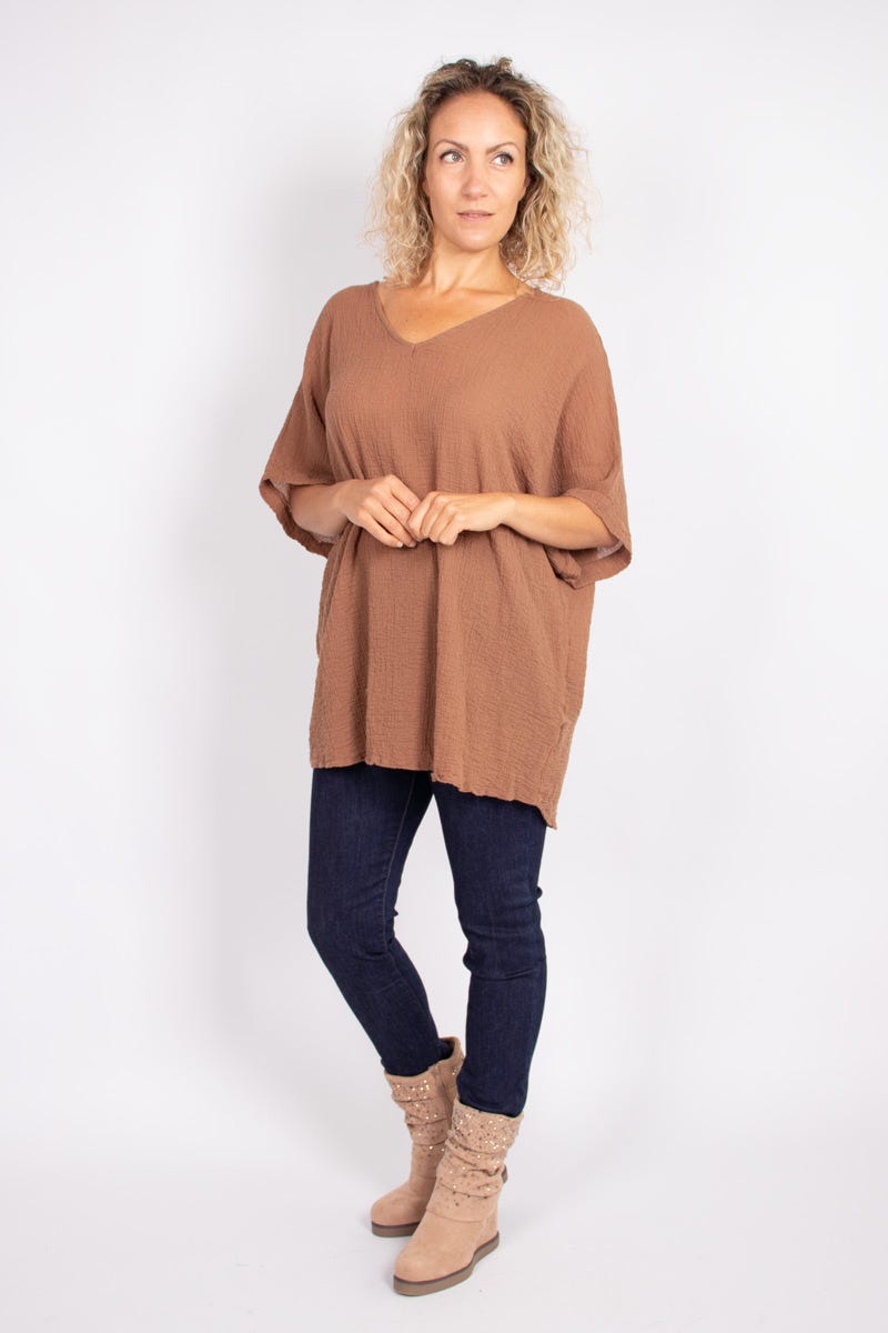 Basic t-shirt, Mocca