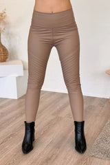 Bikerleggings, Taupe