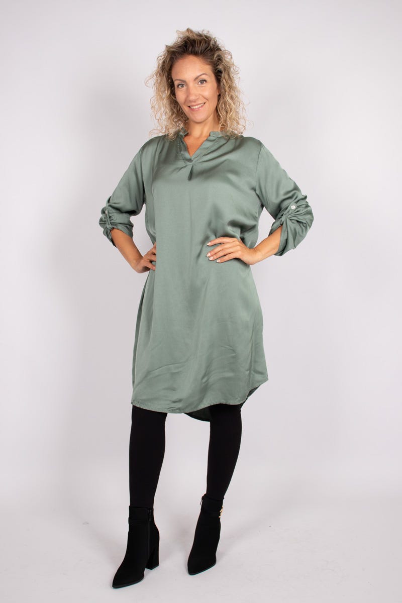 Tunika i silklook, Khaki