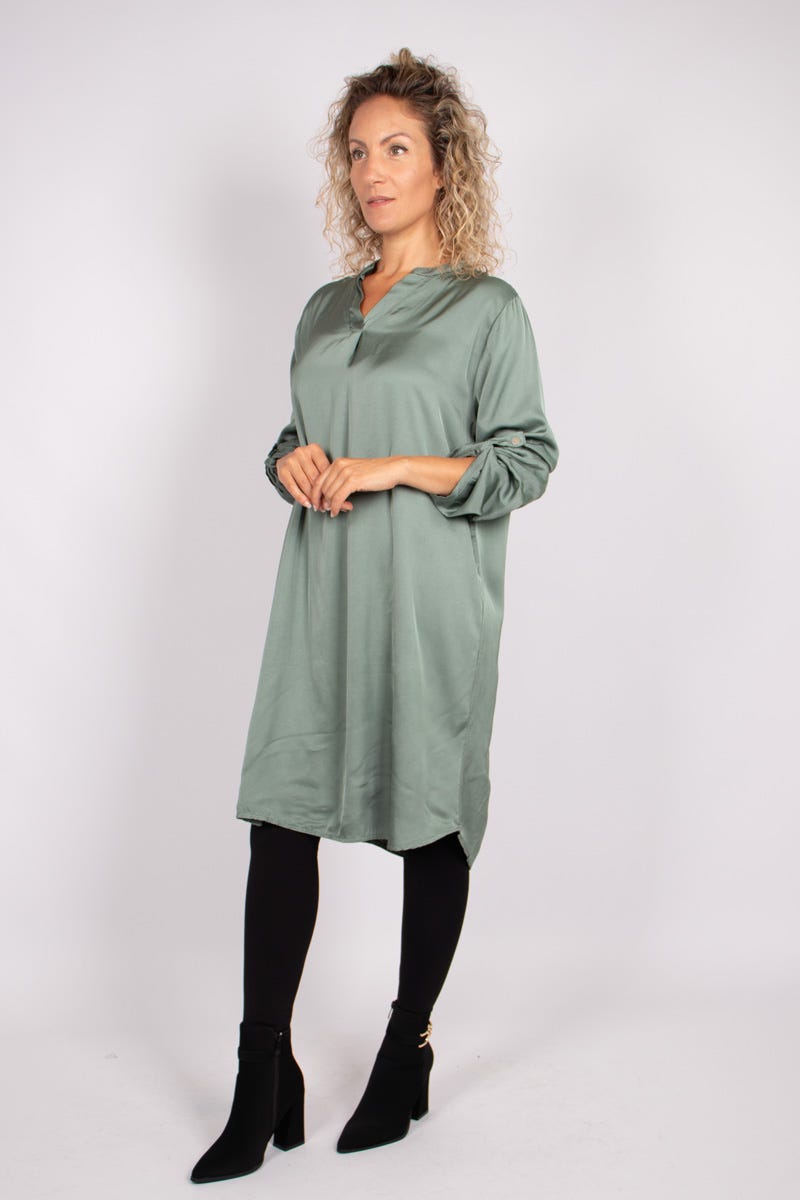 Tunika i silklook, Khaki