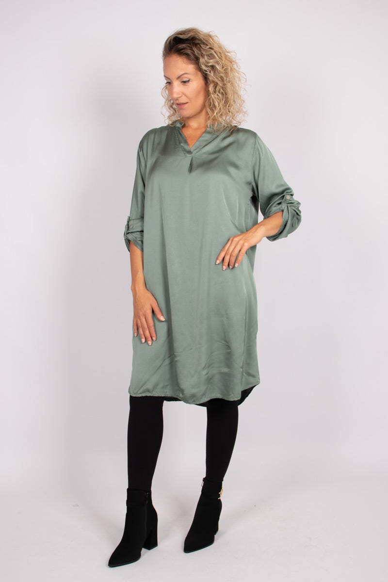 Tunika i silklook, Khaki