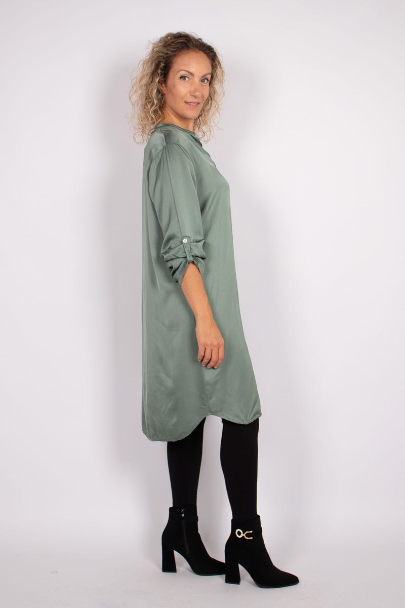 Tunika i silklook, Khaki