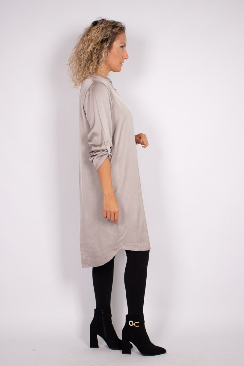 Tunika i silklook, Taupe