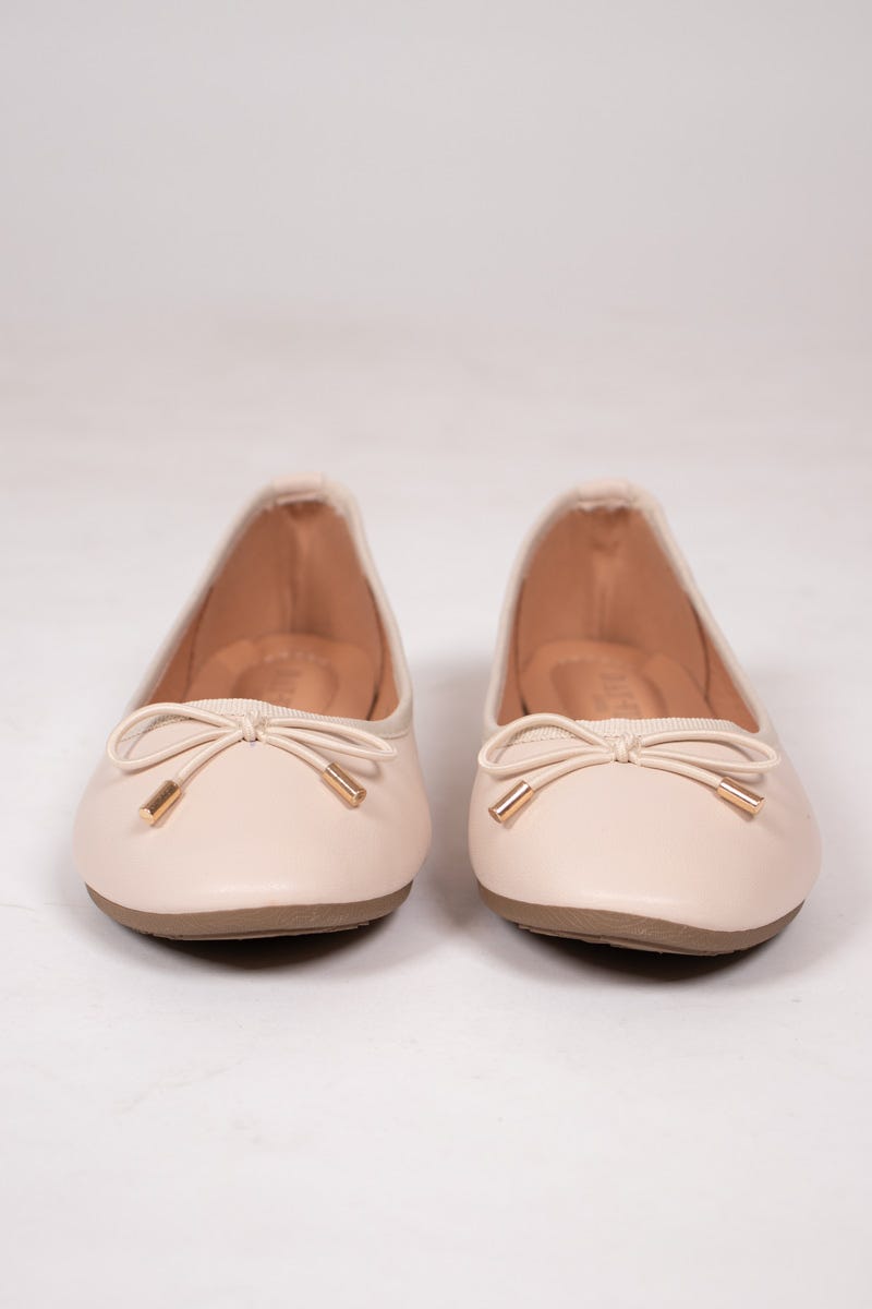 Ballerina m. rosett, Beige