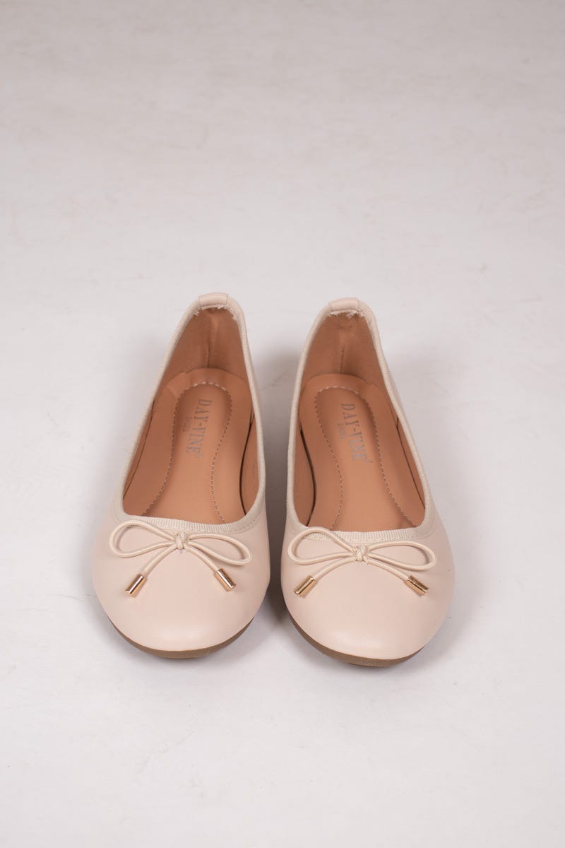 Ballerina m. rosett, Beige