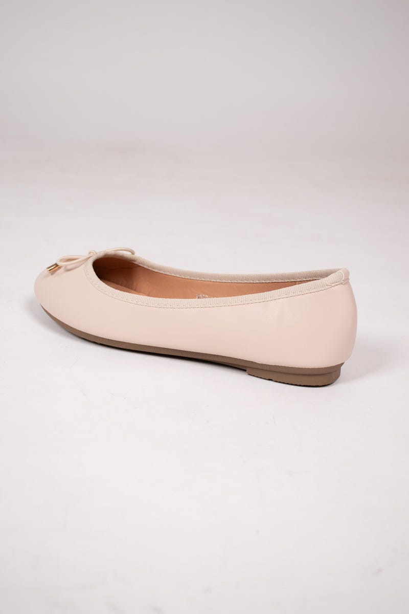 Ballerina m. rosett, Beige