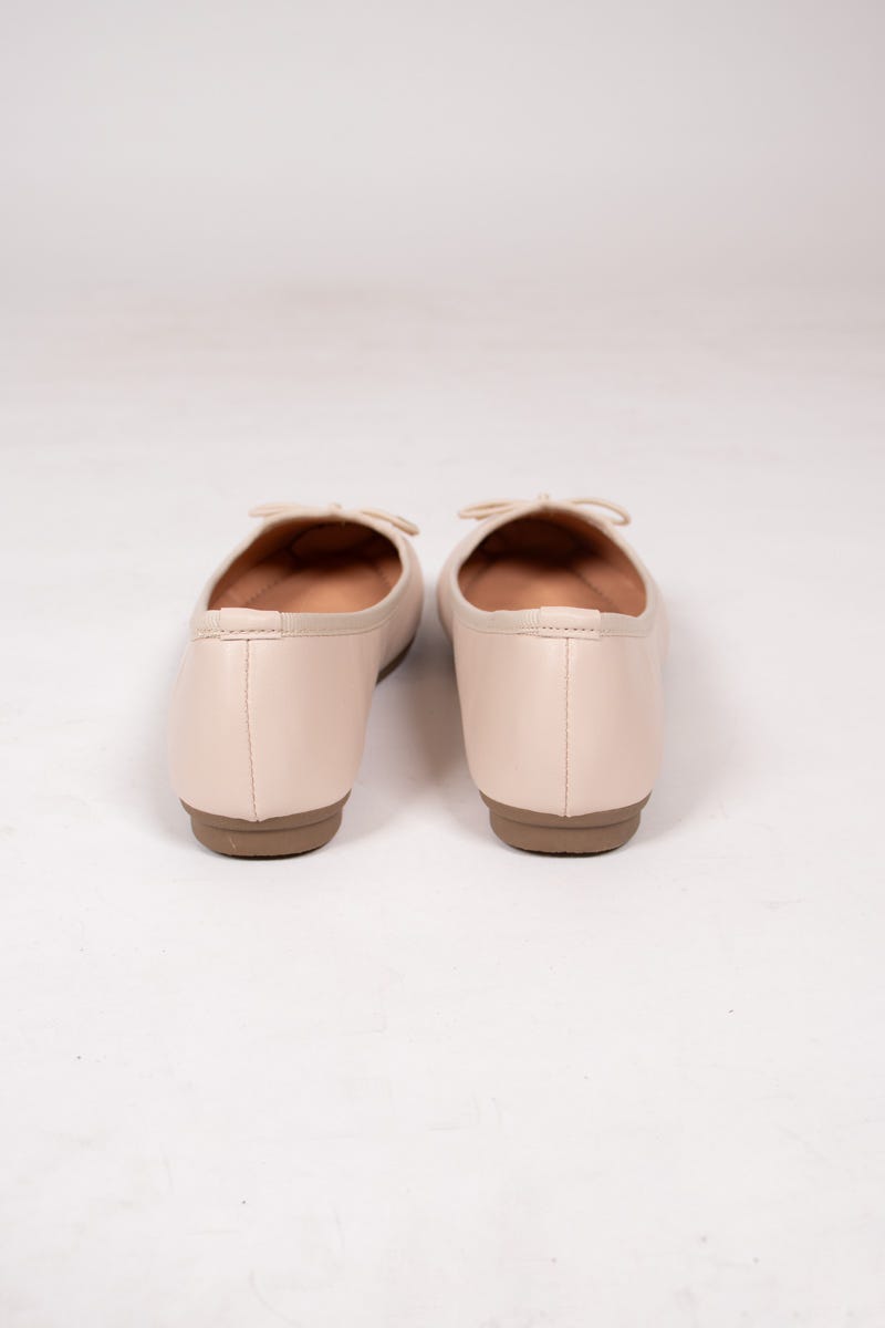 Ballerina m. rosett, Beige