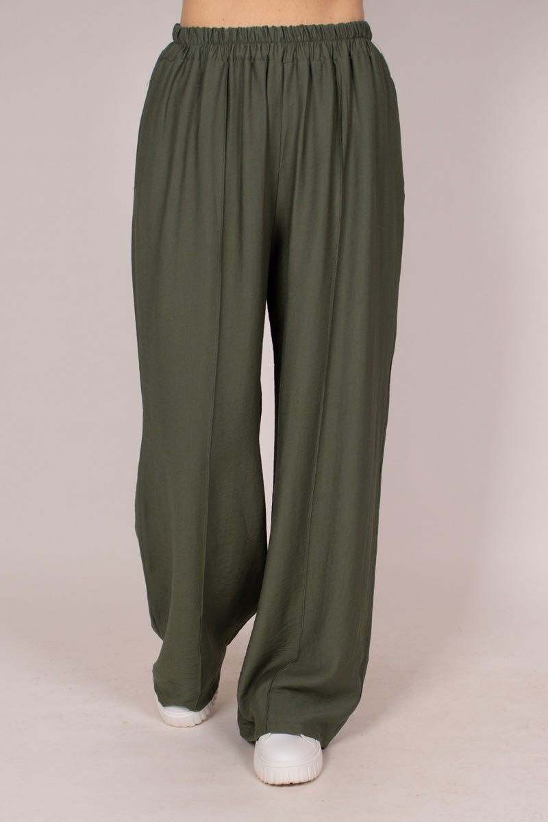 Wide leg pants, Khaki