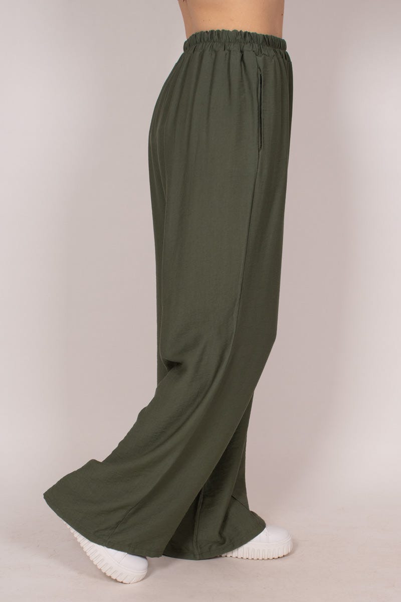 Wide leg pants, Khaki