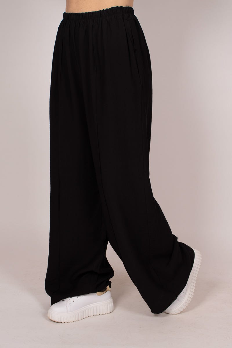 Wide leg pants, Svart