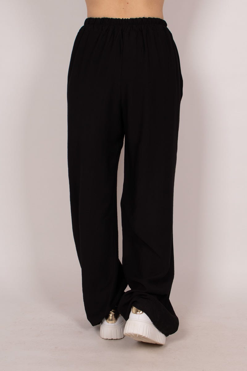 Wide leg pants, Svart