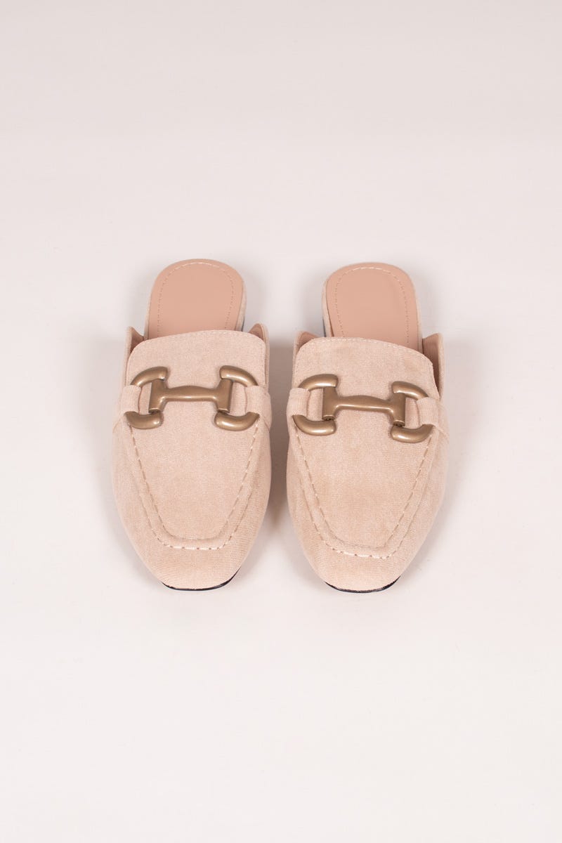 Slip-on loafers, Beige