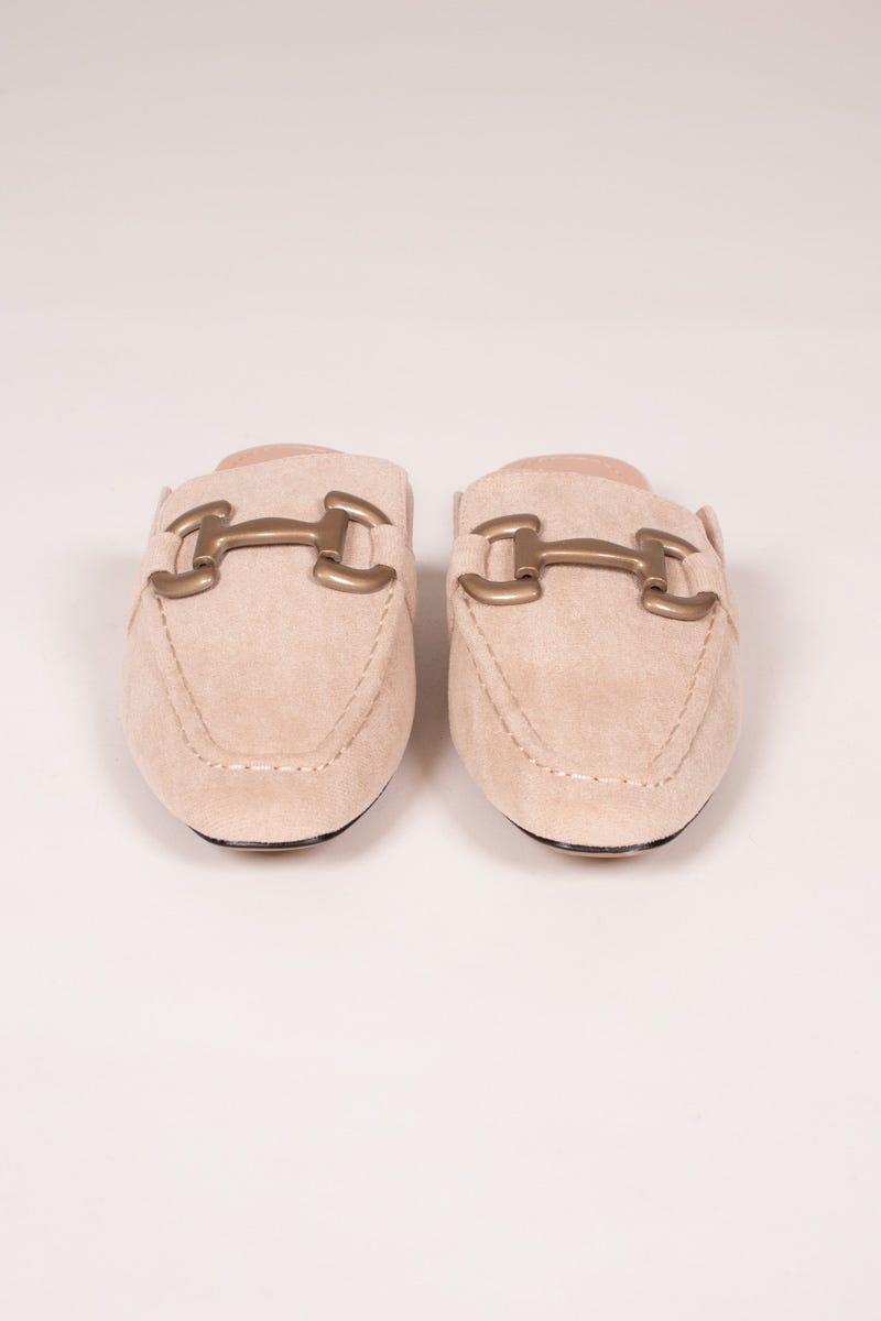 Slip-on loafers, Beige