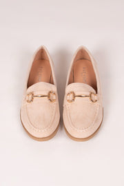 Loafers m. spænde Beige