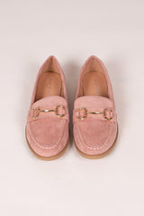 Loafers m. spänne, Rosa