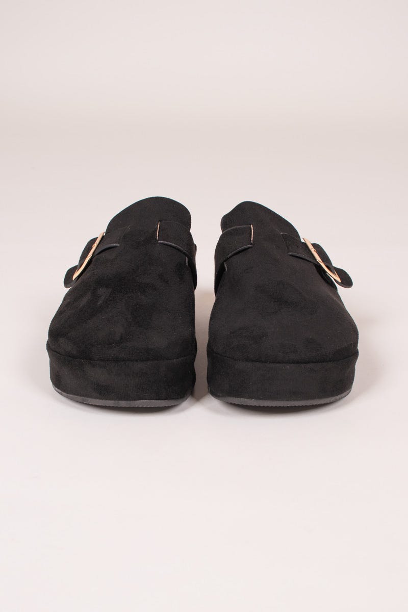 Slippers m. tjock sula, Svart