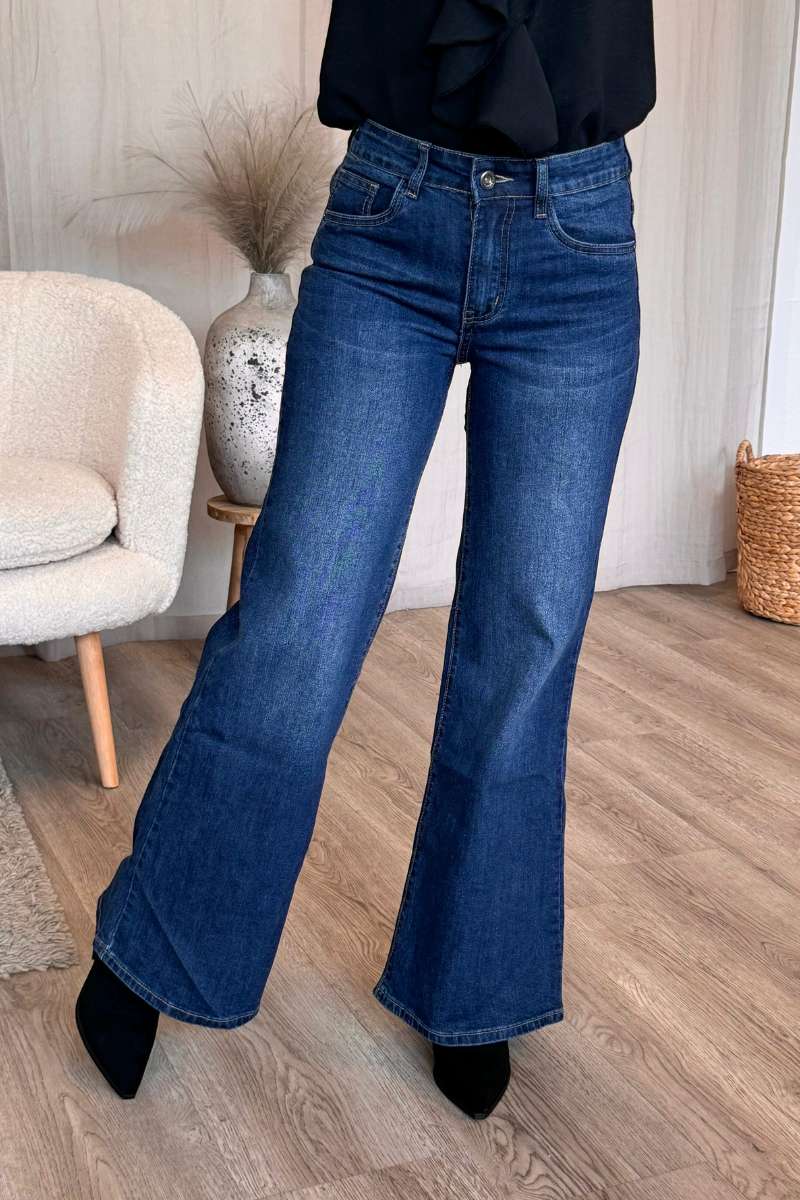 Jeans m. vide ben Denim