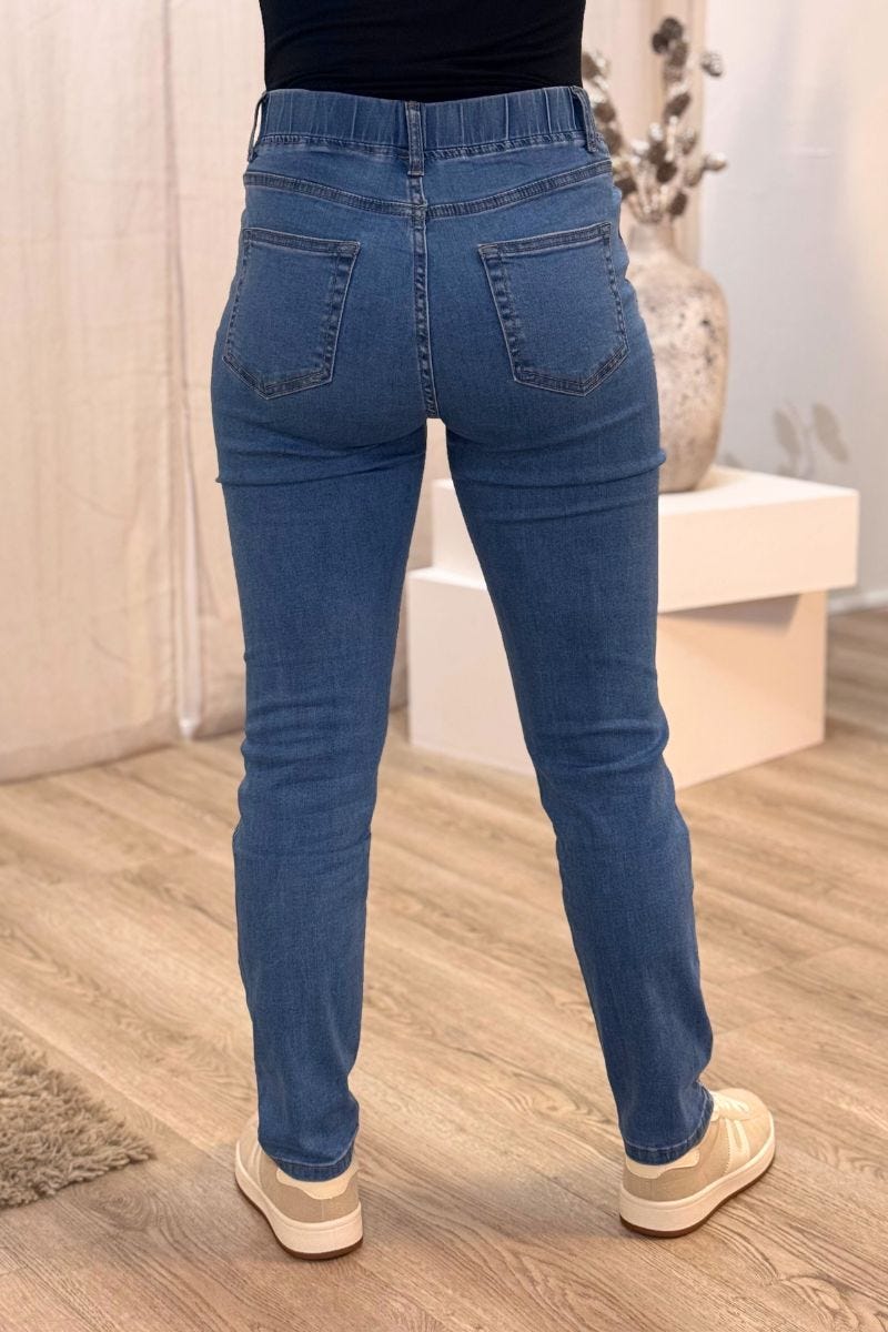 Plus size slim fit-jeggings, Denim