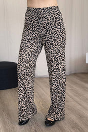 Bukser m. leopardprint