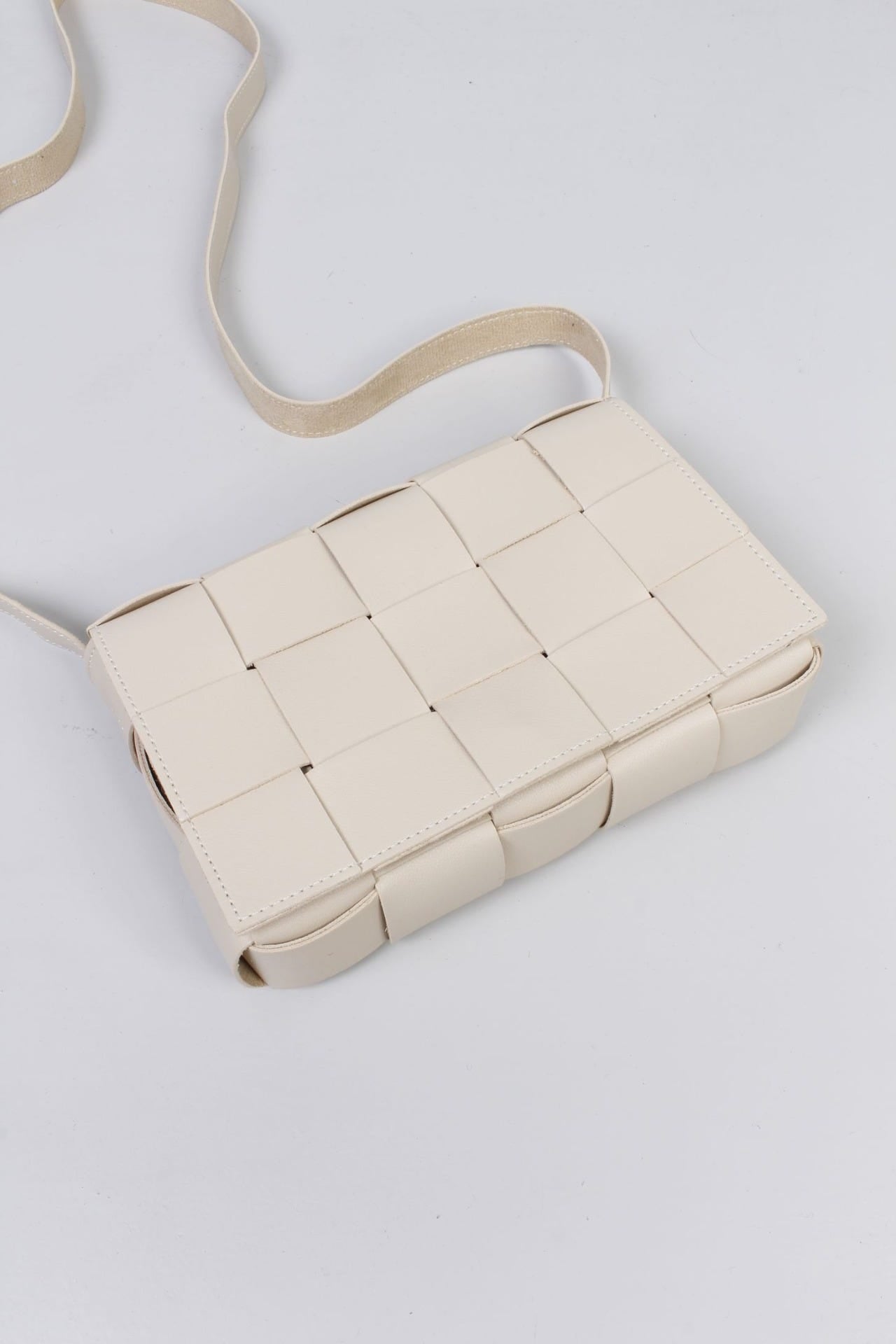 Flet taske, Beige