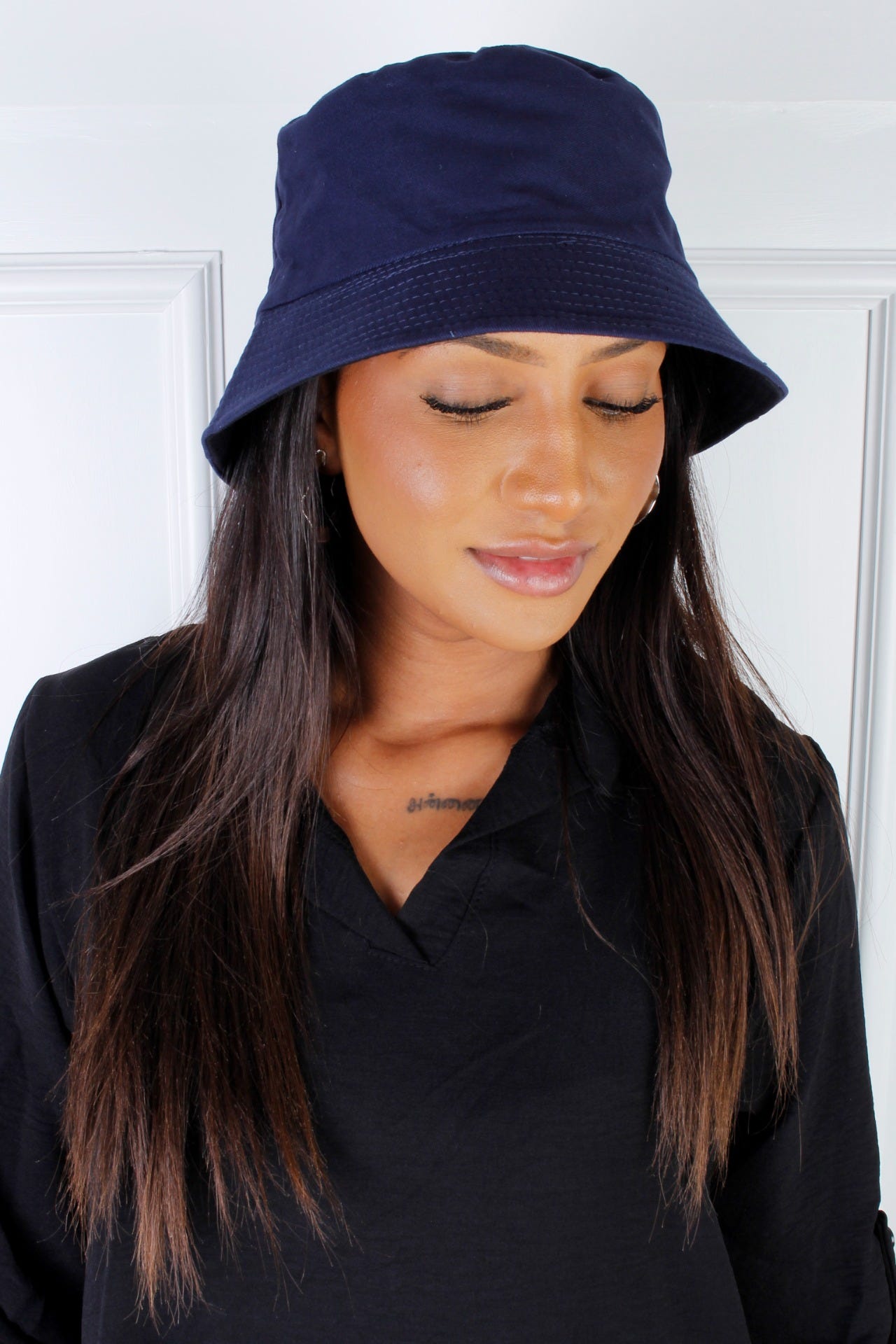 Buckethat, Navy/Svart