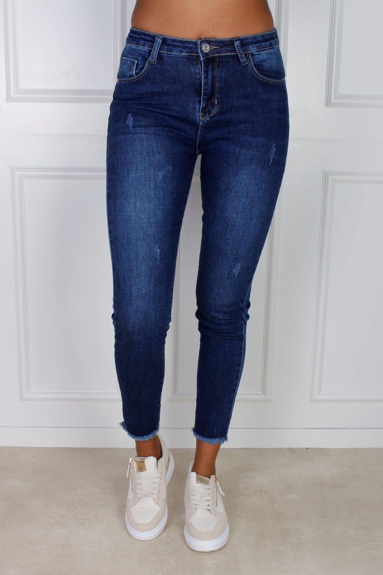 Jeans med frynser, Denim