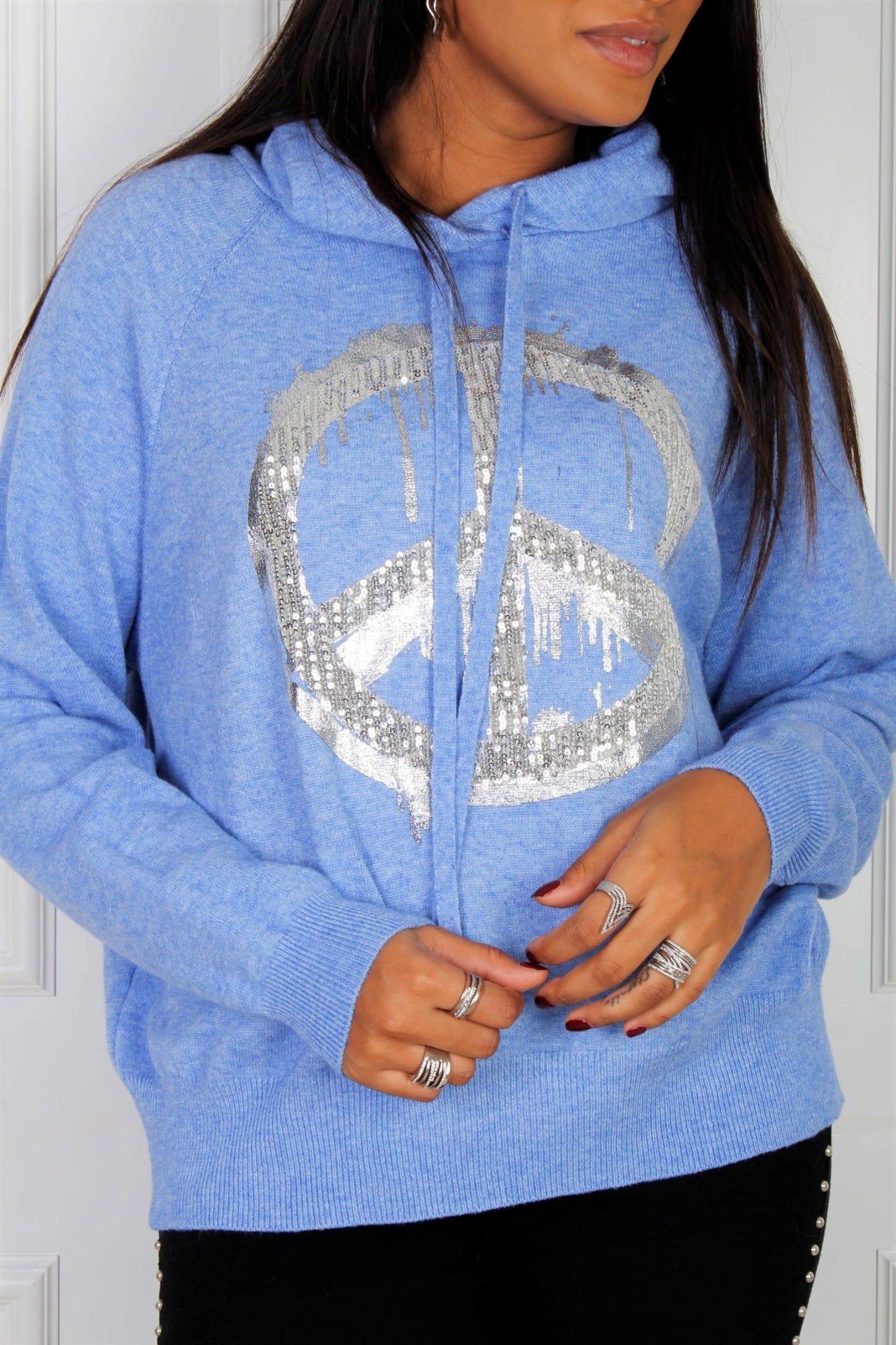 Dana hoodie m. peace, sky